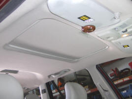 Fresh headliner installed looks new again 